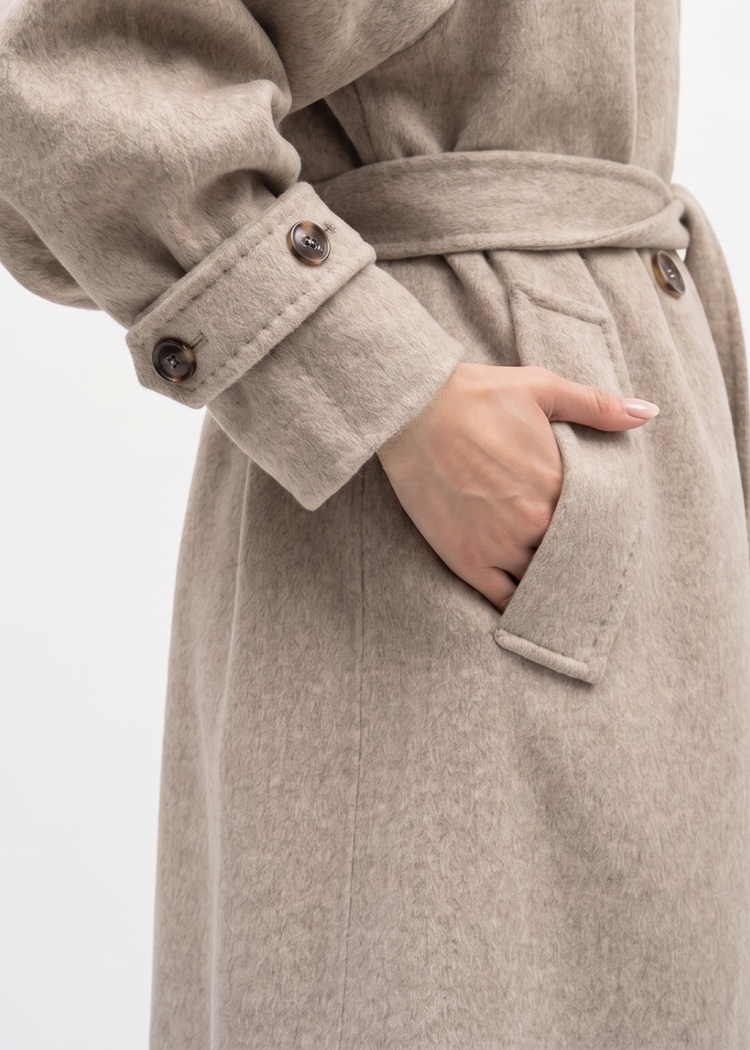 Wool Cashmere Oversized Trench Coat