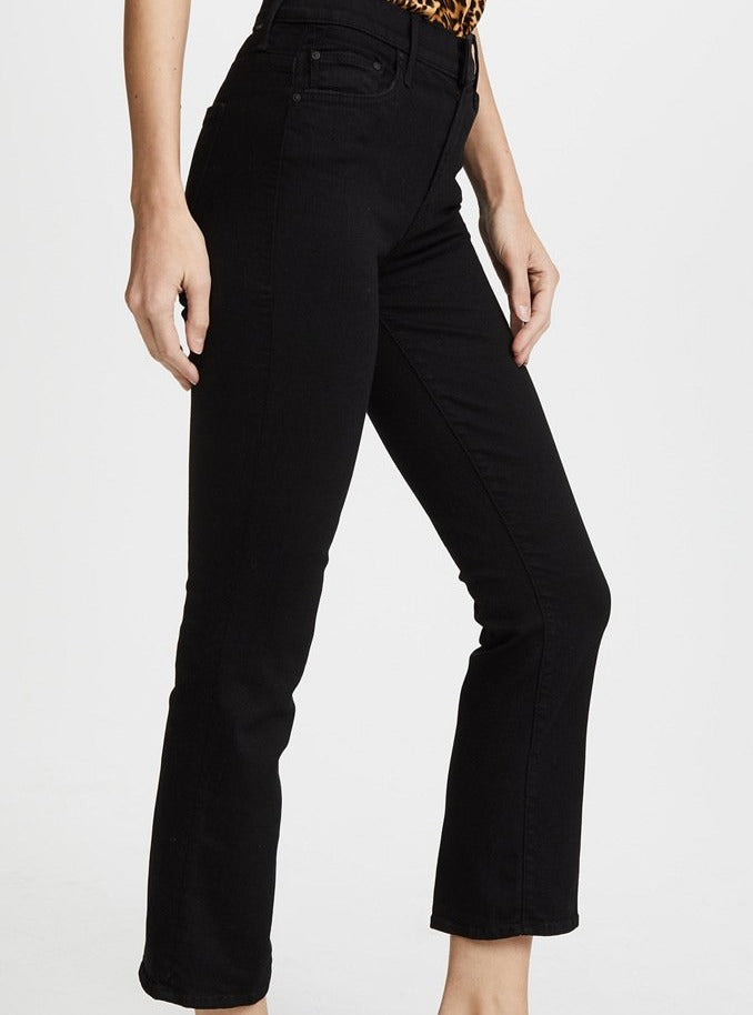 High Waist Cropped Flare Skinny Jeans