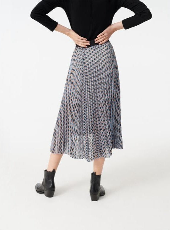 Pleated Midi Skirt