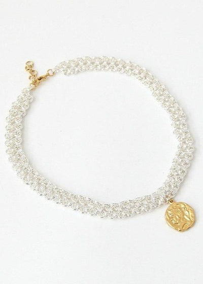 Gold Plated Woven Necklace