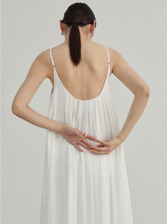 White Oversized Maxi Dress