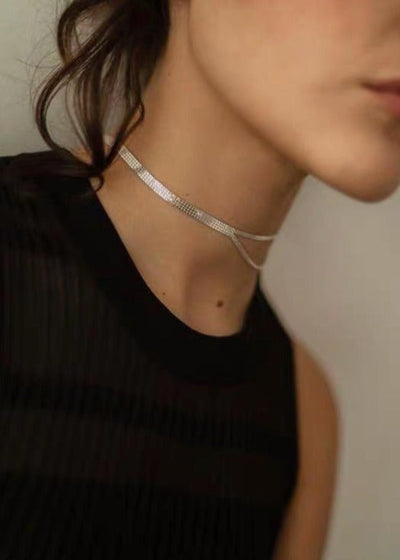 Sterling Silver Split Necklace