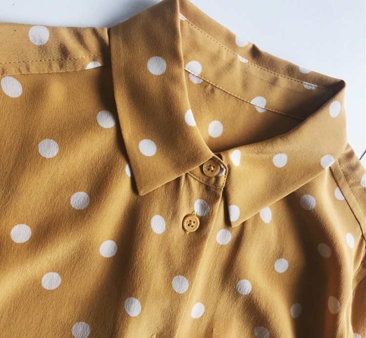 Polka Dot Silk Shirt